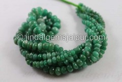 Mint Emerald Smooth Roundelle Beads